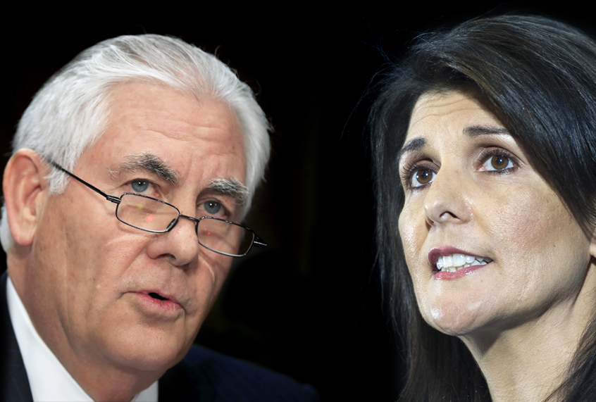 Rex Tillerson; Nikki Haley (AP/Manuel Balce Ceneta/Cliff Owen)