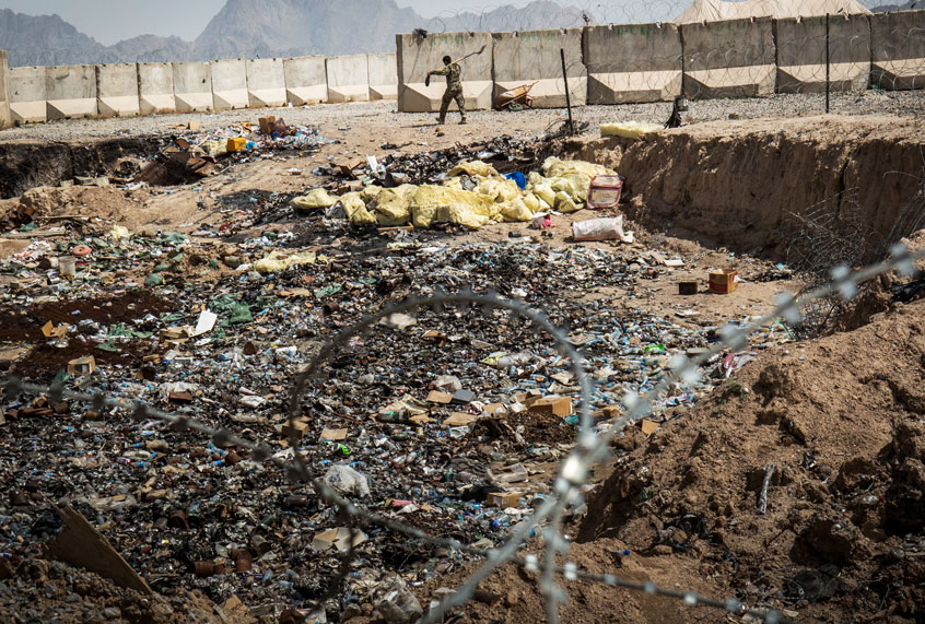 Burn pit in Afghanistan (Getty/Andrew Burton)