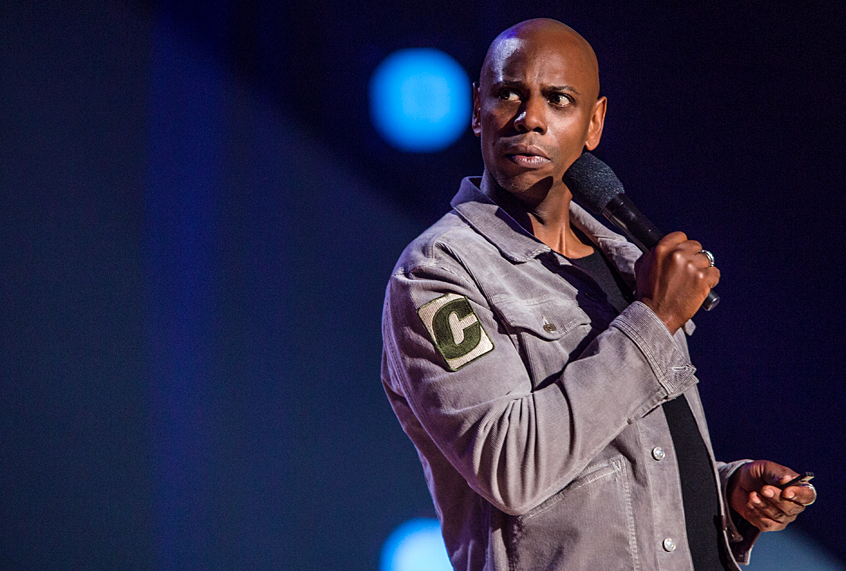 Dave Chappelle in "Dave Chappelle: Equanimity" (Netflix/Mathieu Bitton)
