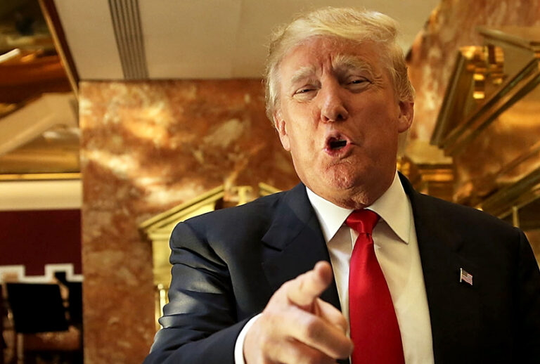 Donald Trump at a Trump owned building in mid-town Manhattan (Getty/Spencer Platt)