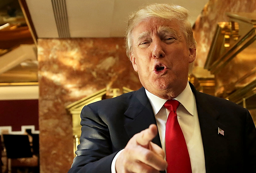Donald Trump at a Trump owned building in mid-town Manhattan (Getty/Spencer Platt)