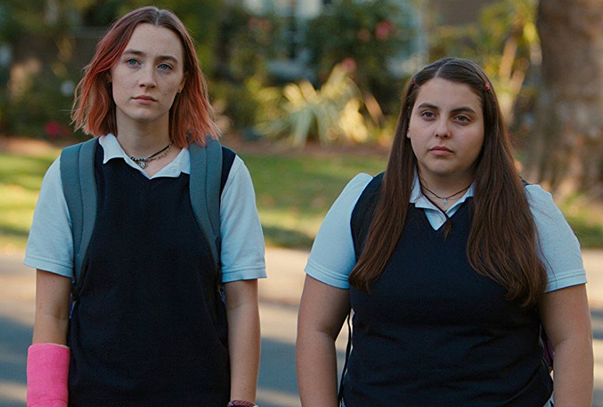 Saoirse Ronan and Beanie Feldstein in "Lady Bird" (A24)