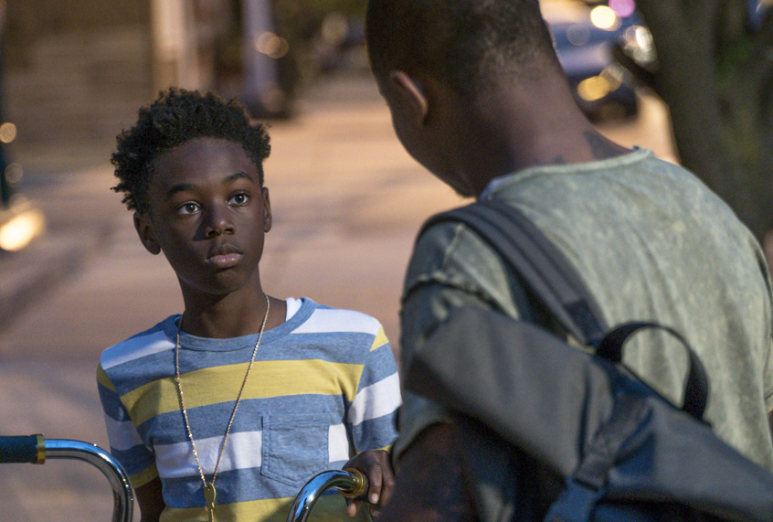 Alex Hibbert as Kevin and Jason Mitchell as Brandon in "The Chi" (Showtime/Matt Dinerstein)