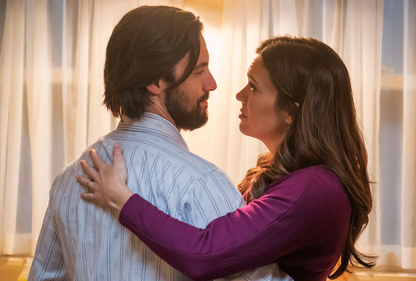Milo Ventimiglia and Mandy Moore in "This Is Us" (NBC Universal Media)