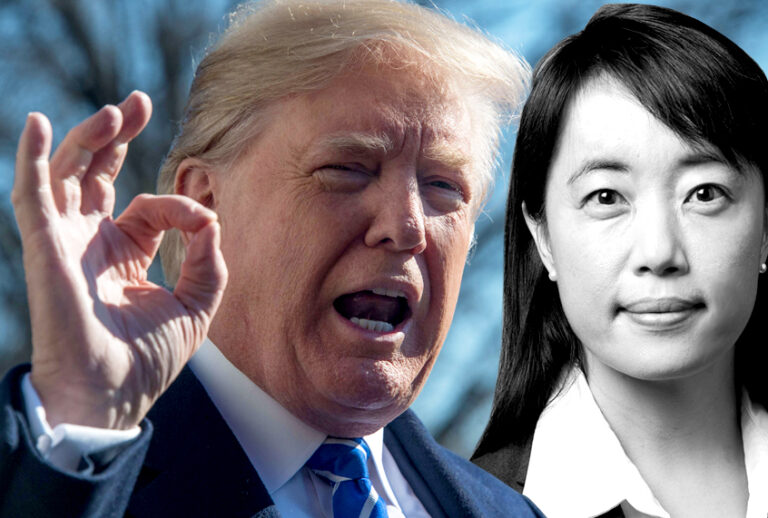 Donald Trump; Dr. Bandy Lee (Getty/Nicholas Kamm/Yale)