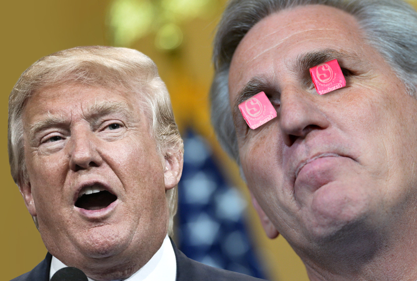 Donald Trump; Kevin McCarthy (Getty/Mandel Ngan/AP/Mark Humphrey/Photo montage by Salon)
