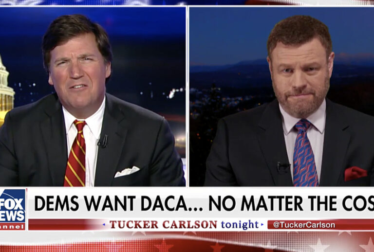 Tucker Carlson and Mark Steyn on "Tucker Carlson Tonight" (Fox News)