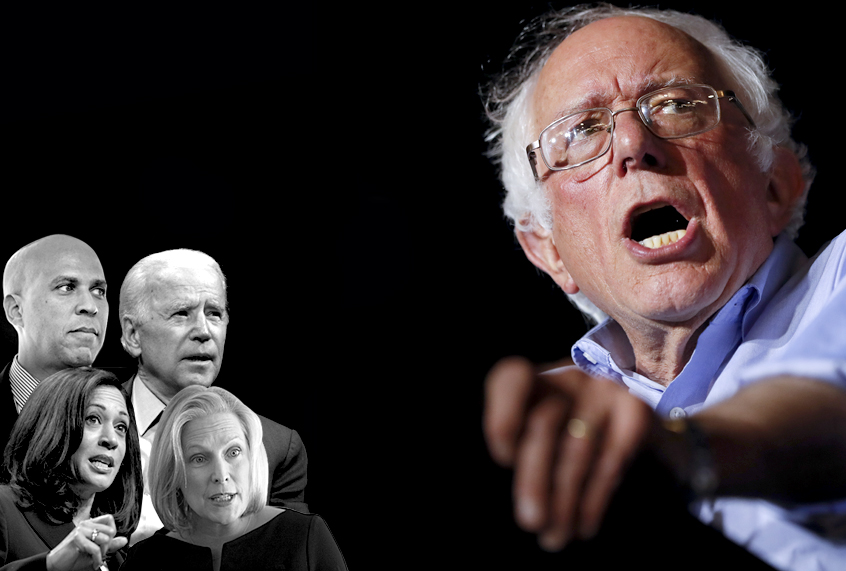 Bernie Sanders; Cory Booker; Joe Biden; Kamala Harris; Kirsten Gillibrand (AP/Salon)