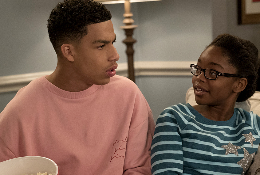 Marcus Scribner and Marsai Martin in "Black-ish" (ABC/Byron Cohen)