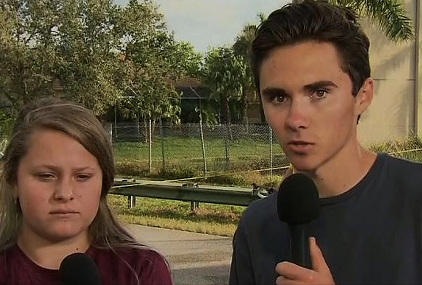 David Hogg (r) on CNN (CNN)