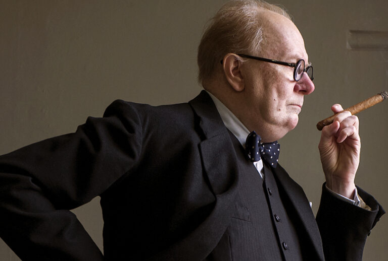 Gary Oldman as Winston Churchill "Darkest Hour" (Focus Features/Jack English)