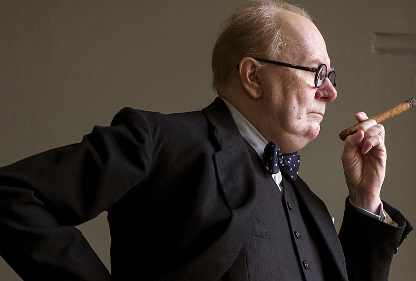Gary Oldman as Winston Churchill "Darkest Hour" (Focus Features/Jack English)
