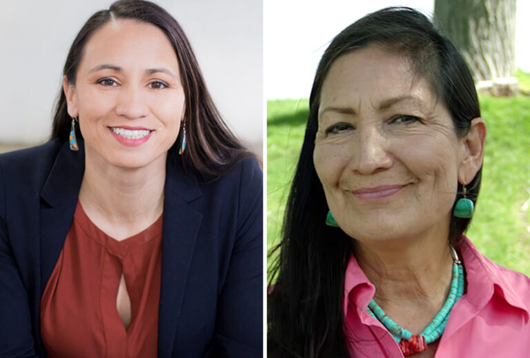 Sharice Davids; Deb Haaland (shariceforcongress.com/debforcongress.com)