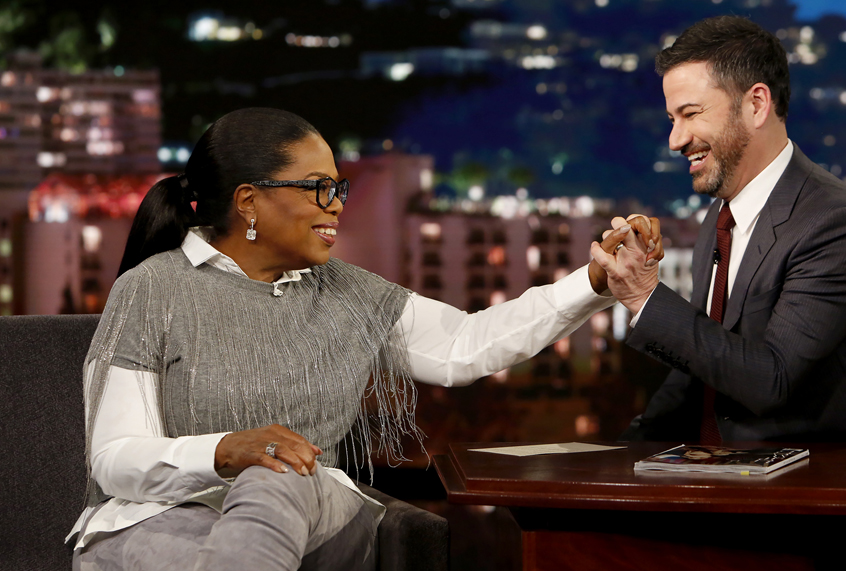 Oprah Winfrey on "Jimmy Kimmel Live!" (ABC/Randy Holmes)