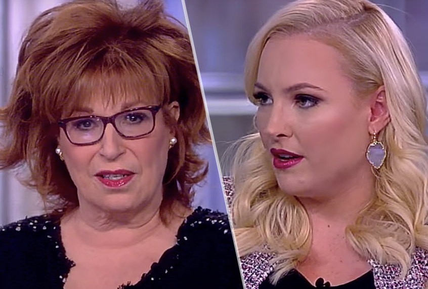 Joy Behar and Megan McCain on "The View" (YouTube/The View)