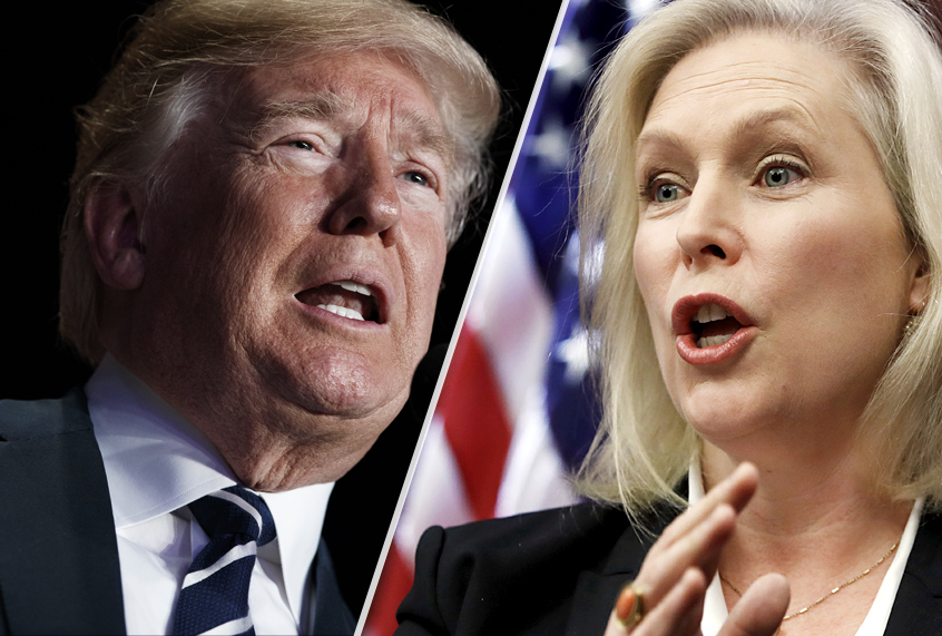 Donald Trump; Kirsten Gillibrand (AP/Evan Vucci/Jacquelyn Martin)