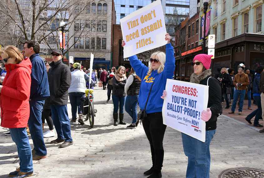 Signs at the Pittsburgh March for our Lives, March 24 (Ashley Murray)