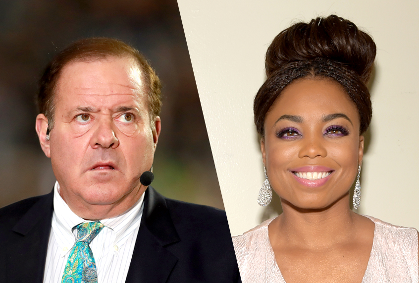 Chris Berman; Jemele Hill (AP/Jeff Haynes/Getty/Marcus Ingram)