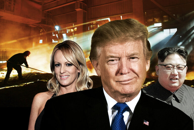 Stormy Daniels; Donald Trump; Kim Jong-un (Getty/AP/Salon)