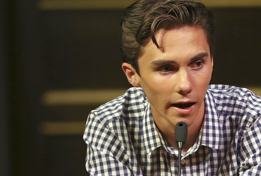David Hogg, a student survivor from Marjory Stoneman Douglas High School in Parkland, Fla. (AP/Rich Schultz)