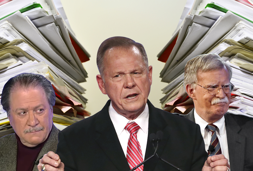 Joseph DiGenova; Roy Moore; John Bolton (AP/Getty/Shutterstock/Salon)