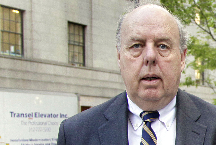 FILE - In this April 29, 20111, file photo, attorney John Dowd walks in New York. Dowd, President Donald Trump's lead lawyer in the Russia investigation has left the legal team, is confirming his decision in an email to The Associated Press. Dowd says he "loves the president" and wishes him well. (AP Photo/, File) (AP/Richard Drew)