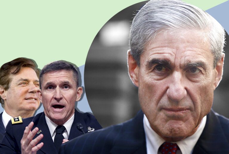 Paul Manafort; Michael Flynn; Robert Mueller (AP/Photo Montage by Salon)