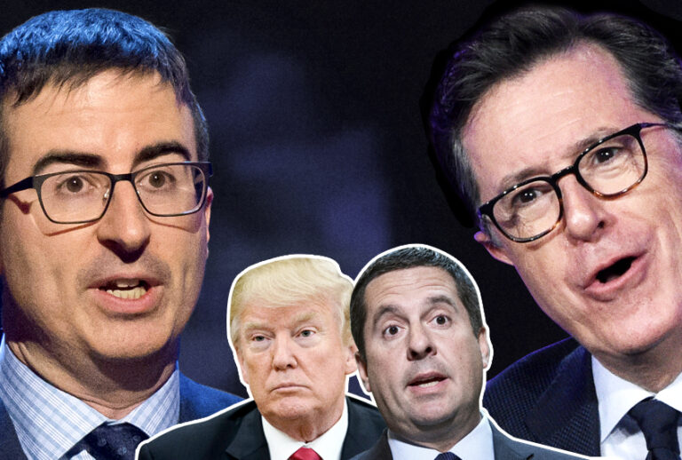 John Oliver; Donald Trump; Devin Nunes; Stephen Colbert (AP/Getty/Salon)