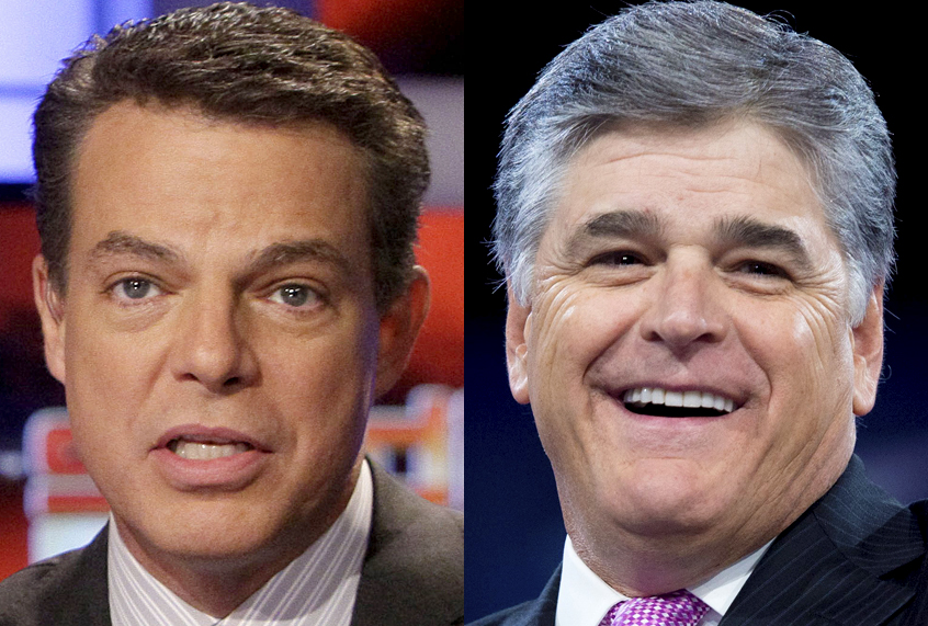 Shepard Smith; Sean Hannity (AP/Richard Drew/Getty/Saul Loeb)