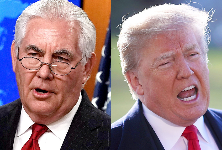 Rex Tillerson; Donald Trump (Getty/Alex Wong/Mark Wilson)