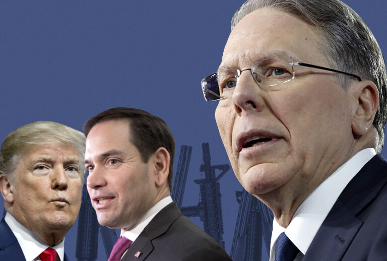 Donald Trump; Marco Rubio; Wayne LaPierre (AP/Getty/Salon)