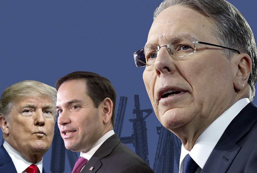 Donald Trump; Marco Rubio; Wayne LaPierre (AP/Getty/Salon)