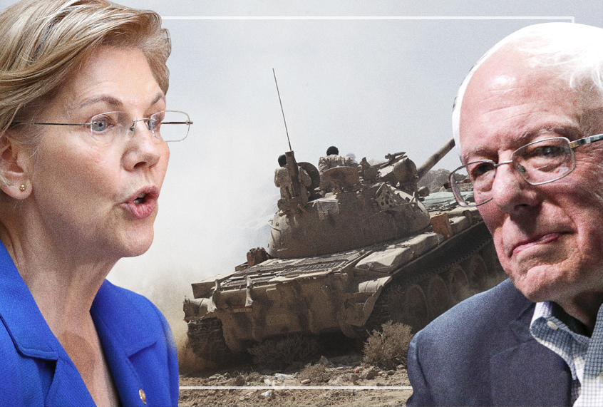 Elizabeth Warren; Bernie Sanders (Getty/AP/Photo Montage by Salon)