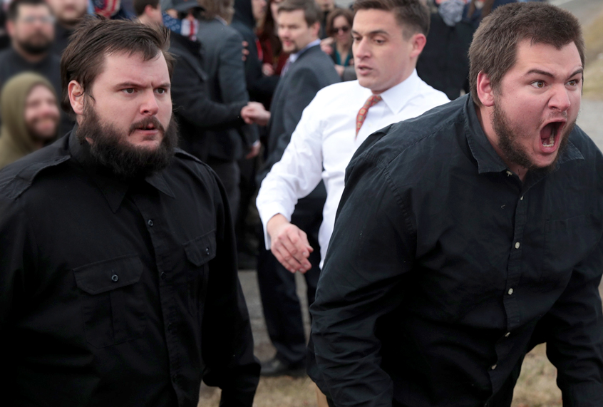 White nationalists clash with counter-demonstrators before a speech by Richard Spencer (Getty/Scott Olson)