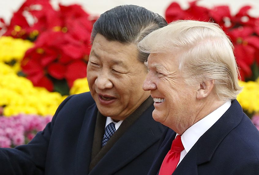 Chinese President Xi Jinping and Donald Trump (Getty/Thomas Peter)