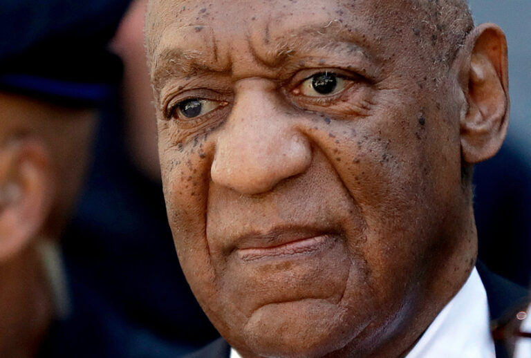 Bill Cosby departs the courthouse after he was found guilty in his sexual assault retrial, April, 26, 2018. (AP//Matt Slocum)