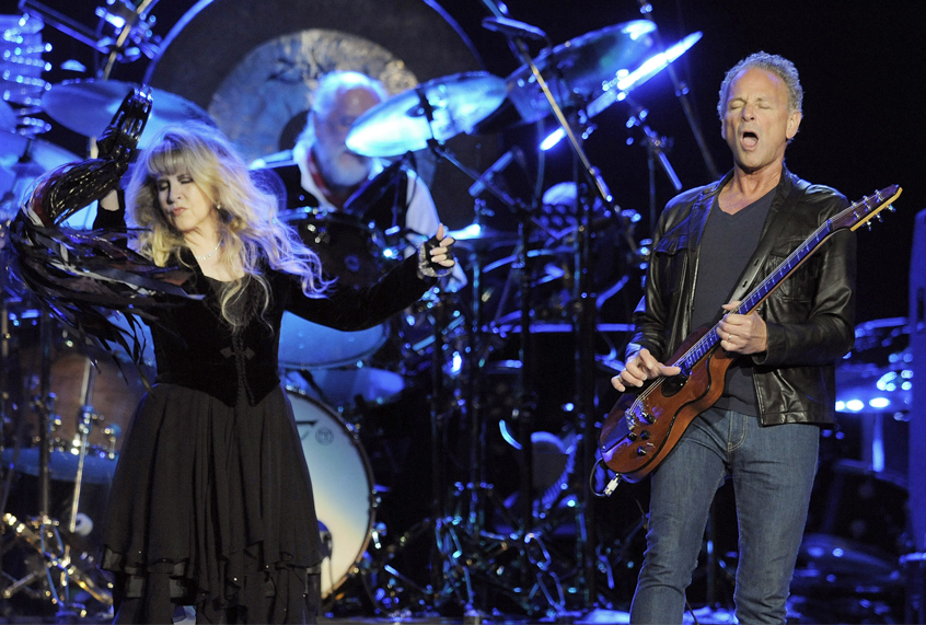 Stevie Nicks, left, and Lindsey Buckingham, formerly of Fleetwood Mac (AP/Chris Pizzello)