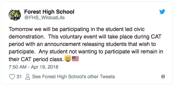 forest high tweet