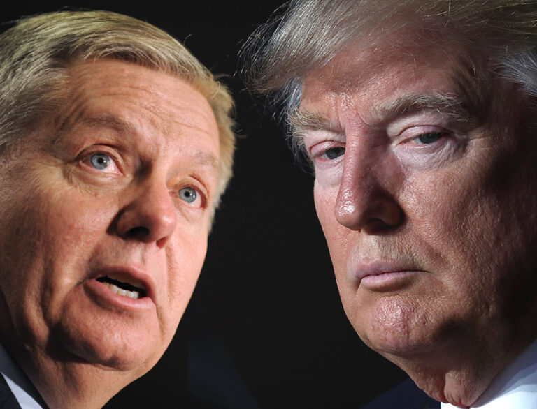Lindsey Graham; Donald Trump (AP/Getty/Photo montage by Salon)