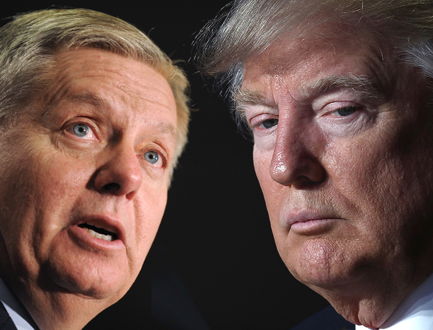 Lindsey Graham; Donald Trump (AP/Getty/Photo montage by Salon)