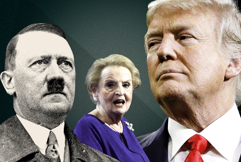 Adolf Hitler; Madeleine Albright; Donald Trump (Getty/AP/Salon)