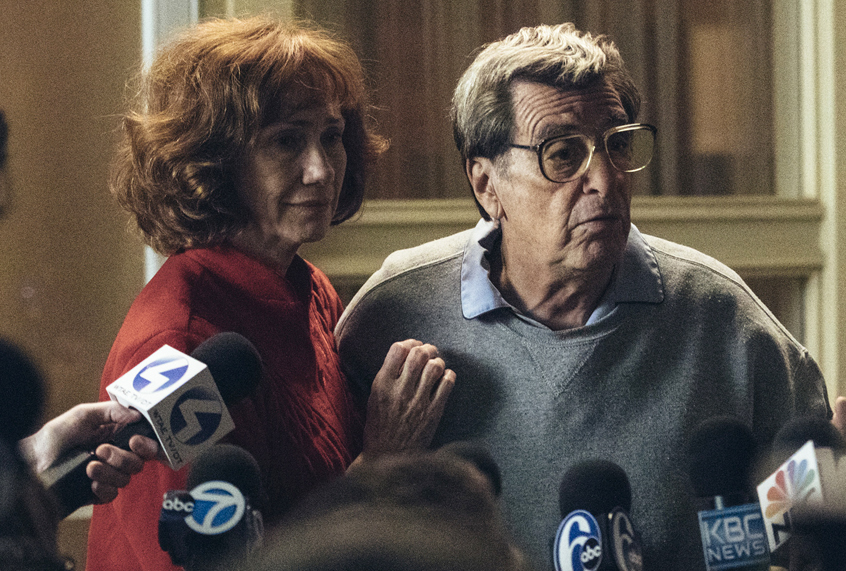 Kathy Baker as Sue Paterno and Al Pacino as Joe Paterno in "Paterno" (HBO/Atsushi Nishijima)