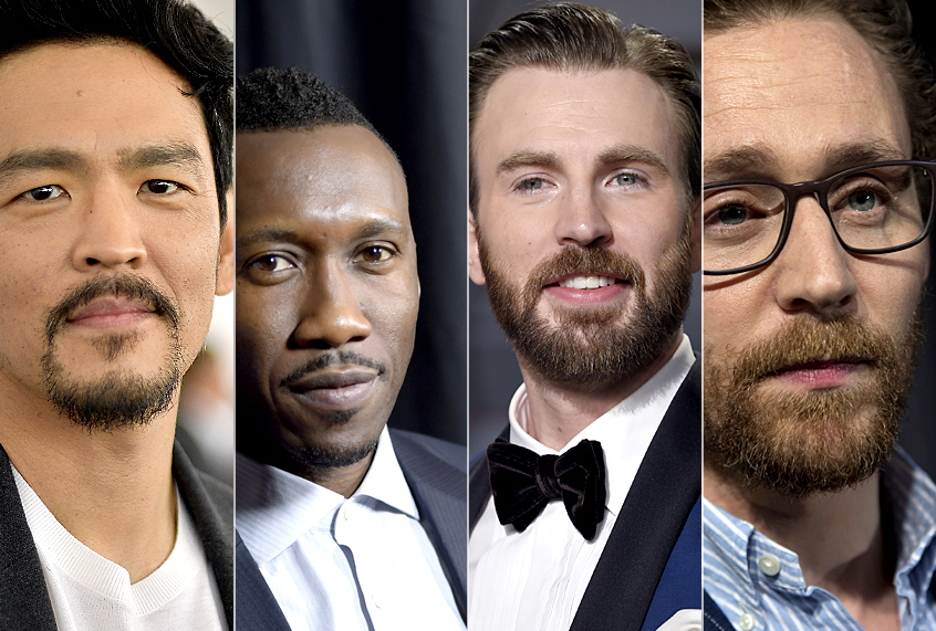 John Cho; Mahershala Ali; Chris Evans; Tom Hiddleston (Getty/AP)