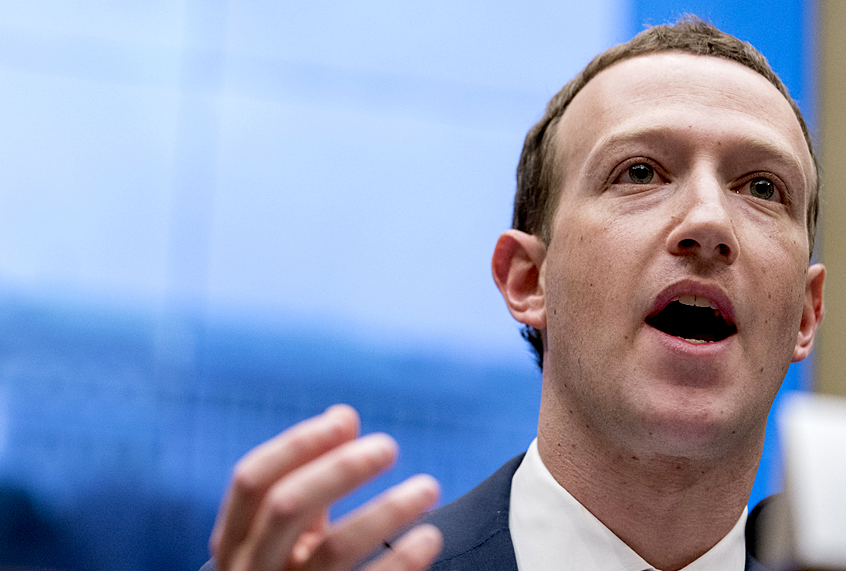 Facebook CEO Mark Zuckerberg testifies before a House Energy and Commerce hearing on Capitol Hill in Washington, April 11, 2018, (AP/Andrew Harnik)