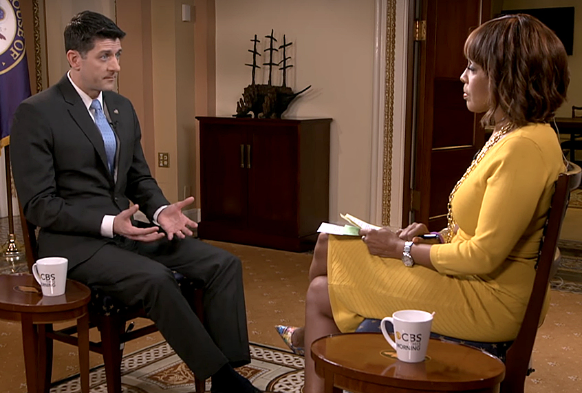 Gayle King interviews Paul Ryan on "CBS This Morning" (YouTube/CBS This Morning)