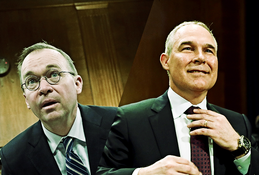 Mick Mulvaney; Scott Pruitt (Getty/Photo montage by Salon)