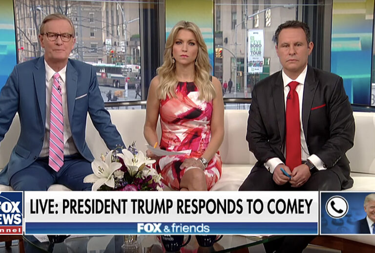 Donald Trump's "Fox & Friends" phone interview. (YouTube/Fox News)