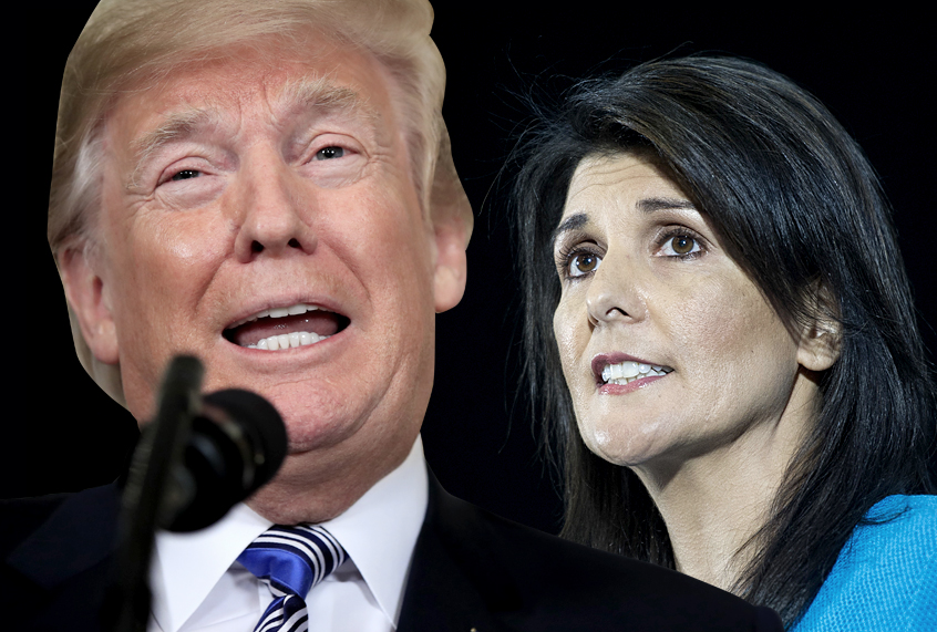 Donald Trump; Nikki Haley (AP/Manuel Balce Ceneta/Cliff Owen)
