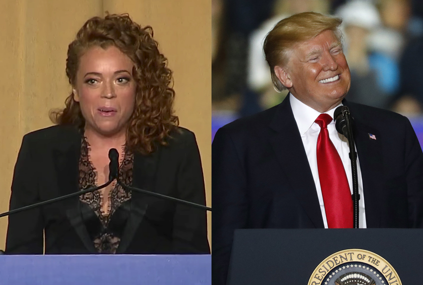 Michelle Wolf; Donald Trump (AP/ABC News)