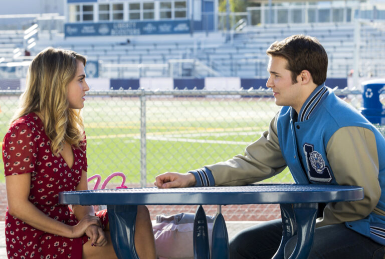 Anne Winters and Justin Prentice in "13 Reasons Why" (Netflix/Beth Dubber)